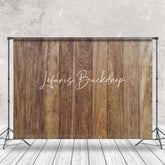 Lofaris Rustic Rough Brown Plank Backdrop For Photography